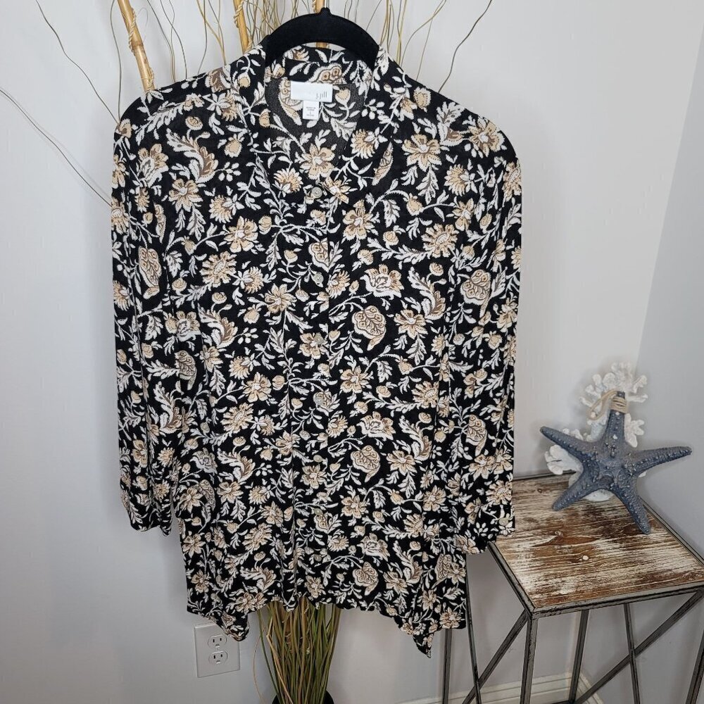 J. Jill Button Up Womens Large Petite
